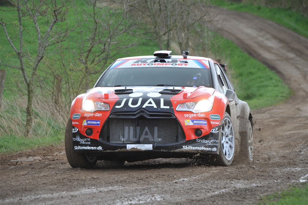DM-starten i Cimbern Rally bød på udfordringer for Ib Kragh og Freddy Pedersen
(Foto: IK Rally)